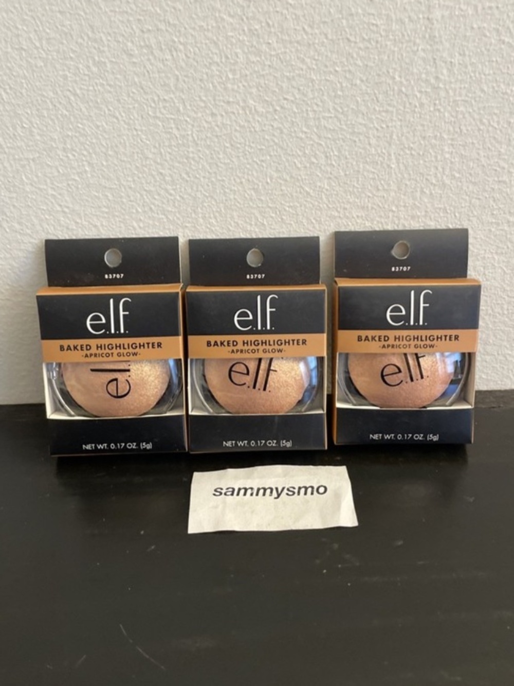 E.L.F. ELF Baked Highlighter 83707 Apricot Glow, x3 Discontinued